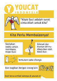 Gambar sebagai gagasan dan pengembangan. Kitab Suci Surat Cinta Allah Bagi Kita Youcat Indonesia