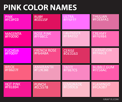 Check spelling or type a new query. List Of Colors With Color Names Graf1x Com