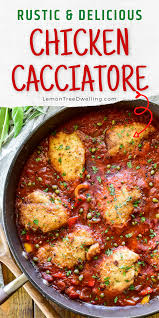 Chicken Cacciatore Recipe Yummy Chicken Recipes Easy Chicken Recipes Chicken Dinner Recipes
