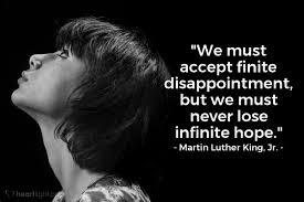 Quote By Martin Luther King Jr We Must Accept Finite Disappointment Heartlight Gallery Quotes about martin luther king jr. quote by martin luther king jr we