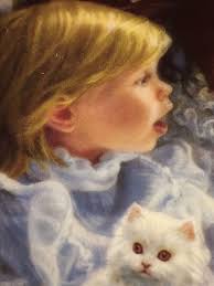 Sandra Kuck, “ 8” Plate, “First Snow”#3395 SF RECO,Sugar And Spice Series