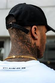 The sharp contrast of the deeply saturated black ink against the pale skin of the wearer strikingly sharp, making the tree standout. 39 Neck Tatto Ideas In 2021 Neck Tattoo For Guys Neck Tattoo Tattoos