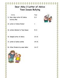 Bullying In Schools Dear Abby Writing A Letter Of Advice Do You Have Difficulty With Bullying In Your School School Bullying Bullying Bullying Prevention