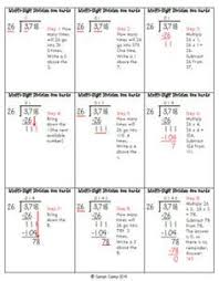 Multiplication Division With Without Decimals Cue Cards Bundle Multiplication And Division Decimals Cue Cards