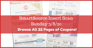 Smartsource Insert Scan 3 8 20 Browse The Actual Coupons In 2020 Smartsource Smartsource Coupons Coupon Inserts