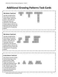 here s a nice lesson plan and activities on growing patterns includes task cards math patterns grade 6 math 5th grade math