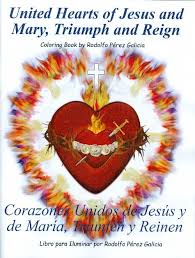 Spanish English United Hearts Of Jesus And Mary Triumph And Reign Coloring Book Holy Love Ministries Www Holylove Org Heart Of Jesus Jesus Sacred Heart