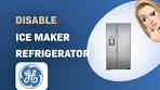 How to Disable the Ice Maker on a GE GZS22IYNFS Refrigerator