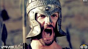 Troy Achilles vs Hector Fight at Temple Scene