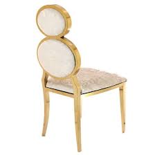 Hot Item Latest New Model Best Price Round Back Stainless Steel Arm King Dining Chairs Dining Chairs Steel Chair Frame Metal Chairs