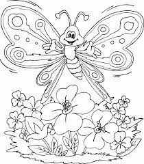 Our first coloring page shows flowers that look as if they could be floating on the surface of a lake or a river. Coloring Pages Butterflies And Flowers Coloring Pages