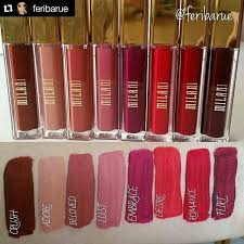 All These Colors Are So Pretty I Wouldn T Be Able To Choose Just One Or Two Swatches Of The Milanicosmetics Milani Milani Cosmetics Makeup Milani Lipstick