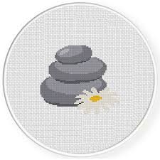 The first thing to do with a cross stitch pattern. Zen Rocks Cross Stitch Pattern Daily Cross Stitch