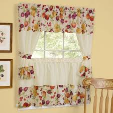vintage kitchen curtains fruit : home