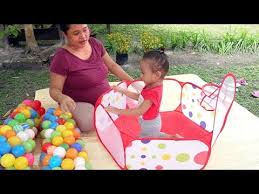 Mainan Anak Balita Kolam Basket Mandi Bola Baby Learning Colors Balls Youtube