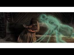 They are surrounded by a large number of spirits (ghosts). A Scene From A Christmas Carol Three Ghosts Youtube