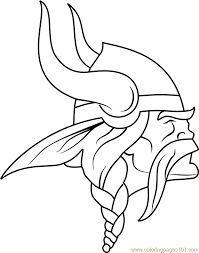 Minnesota Vikings Logo Coloring Pages Viking Logo Minnesota Vikings Logo Coloring Pages