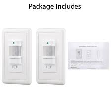 Do not attempt due to risk of electrocution. Eeekit In Wall Pir Motion Sensor Light Switch 180 Degree View Occupancy Sensor Switch Auto On Off Override Wall Lamp Switch Motion Activated Wall Switch For Cfl Led Incandescent Bulb 2 1pcs Walmart Com Walmart Com