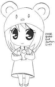 They are often used on merchandise for popular anime series. How To Draw A Chibi Girl With Cute Mouse Hat Easy Step By Step Drawing Tutorial How To Draw Step By Step Drawing Tutorials