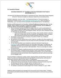 ⇧ top check the vaccines. Press Release Visitors To The Bahamas Must Present Negative Covid 19 Test And Complete An Electronic Health Visa Embassy Of The Bahamas To The United States