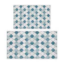 Maybe you would like to learn more about one of these? Reviews For Sussexhome Moroccan Gray Blue 44 In X 24 In And 31 5 In X 20 In Washable Thin Multipurpose Kitchen Rug Mat Set Of 2 Ktc Ot 01 Set The Home Depot