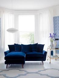 Take Hues From These Beautifully Decorated Rooms And Switch Up Your Own Space You Ll Be Left S Blue Sofas Living Room Blue Sofa Living Velvet Sofa Living Room