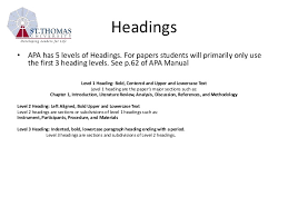 When considering the addition of headings, apa instructs that you should only add a heading if there will be 2 or more subsections using the same level heading. Apa Style Tutorial