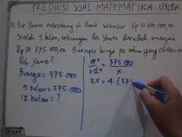 Cara Mencari Persen Bunga Per Tahun Dari Soal Cerita Aritmatika Sosial Youtube