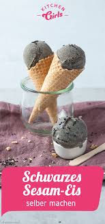 Schwarzes Sesam Eis Rezept Eis Selber Machen Rezept Eis Selber Machen Schwarzer Sesam