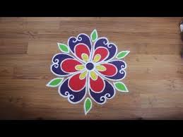 Simple Easy And Beautiful Rangoli Designs With Colours Flower Rangoli Design By Shital Daga Youtube Colorful Rangoli Designs Rangoli Designs Flower Rangoli