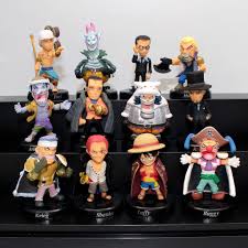 Luffy, shanks, anime, yellow, blue, multi colored. Lustige 12 Teile Los Anime Q Version One Piece Luffy Krieg Sbanks Buggy Enel Pvc Figuren Puppen Sammeln Modell Spielzeug Kinder Geschenk Action Figures Aliexpress