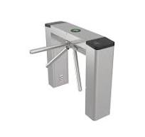 Outdoor Indoor Use Tripod Turnstile Gate Dry Contact With RFID QR