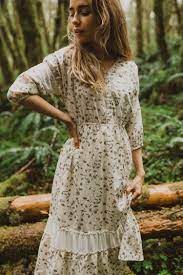 See more ideas about floral pattern, pattern, floral. The Like Floral Trim Dress Is A Solid Thumbs Up All Around This Cream Colored Dress Features A Floral Pattern Th Dresses Cute Modest Outfits Cream Color Dress