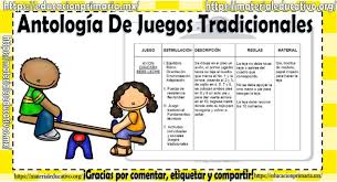 Antologia De Juegos Tradicionales Material Educativo