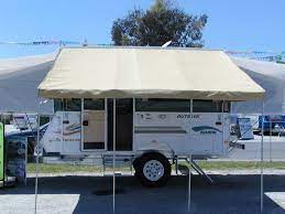 Jayco 7 8 White Bag Awning Made For A 8 Pop Up Camper 245 00 Pop Up Camper Trailer Pop Up Camper Camper Awnings
