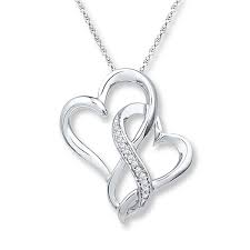 Black And White Diamond Intertwining Infinity Necklace Earrings And Bracelet Infinity Heart Necklace 1 20 Ct Tw Diamonds Sterling Silver Kay Heart Jewelry Sterling Silver Necklace Pendants Silver Diamond Necklace