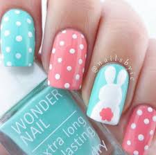 They include florals, bunnies, pastels, and bold colors. Easter Nail Art Easter Nails Bunny Nails Easter Nail Art Designs