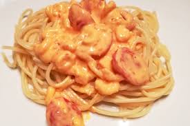 Spaghetti Mit Shrimps In Brunch Sauce Rezept Rezept Rezepte Lebensmittel Essen Brunch