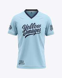 Download Men S V Neck T Shirt Mockup Front View In Apparel Mockups On Yellow Images Object Mockups