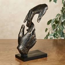 Loving Hands Bronze Finished Table Sculpture Sculpture Hand Sculpture Hand Statue