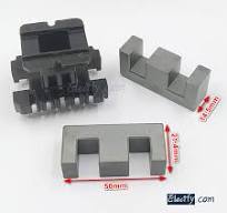 1set EE50 6+6pins Ferrite Cores bobbin, transformer core 50mm