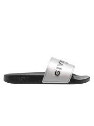 Silver Metallic Slide Sandal Editorialist