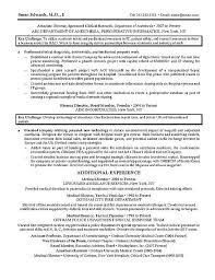 Clinical Research Resume Example