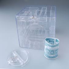 These maze boxes are a challenge for kids, but not too hard to get annoying or too easy to be boring after puzzle box is solved and gift is took out, the maze box can be a piggy. Maze Money Coin Cash Honeycomb Puzzle Box Save Piggy Bank Transparent Kids Gift Walmart Com Walmart Com