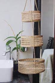 Please note we do not recommend leaving these pots out in the winter as freezing and thawing can lead to breakage. Seagrass Hanging Fruit 3 Tiers Basket Planter Container Natural Weave Basket Storage Woven Weaving Basket In Kitchen Decor Holder Grocery Basket Wicker Baskets Storage Hanging Fruit Baskets