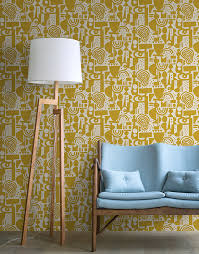 Choose your favorite flaunt designs and purchase them as wall art, home decor, phone cases, tote bags, and more! Yellow Colourful French Designer Wallpaper Feathr Wallpapers