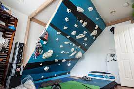 Is that a baby climbing wall? Indoor Climbing Wall Modern Home Gym Hawaii Houzz
