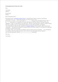 Scholarship Award Thank You Letter Templates At Allbusinesstemplates Com
