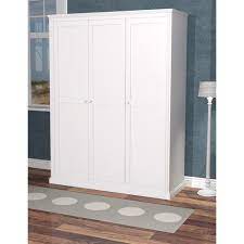 Extra große schuhklappe für schuhe bis mind. Roomstar Kleiderschrank 3 Turig Weiss Breite 150cm Dannenfelser Kindermobel