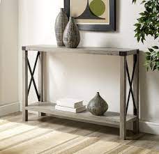 46 Urban Industrial Farmhouse Metal X Entry Table In Grey Wash Walker Edison Af46mxetgw Simple farmhouse christmas decor ideas on a budget.